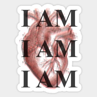 I AM I AM I AM (THE BELL JAR) Sticker